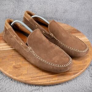 Johnston & Murphy 250782 Loafers Brown Suede Slip on Driving Shoes Mens 13 M US